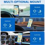 Long Arm Suction Cup Holder Universal Cell Phone Holder Dashboard Windshield Mount for All Smartphones