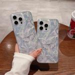 Luxury Laser Silver Butterfly Phone Case for IPhone 11 12 13 Pro Max Case