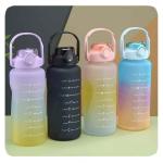 New Sports Water Bottle 3pcs/Set Motivational Water Bottle for Male Female Set 2000ML 900ML 280ML Portable Reusable Summer Cups