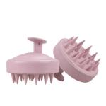 Lohas Top Selling Private logo Wheat Straw Scalp Scrubber Hair Shampoo Brush Scalp Brush Silicone Scalp Massager for Home Use