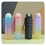 New Sports Water Bottle 3pcs/Set Motivational Water Bottle for Male Female Set 2000ML 900ML 280ML Portable Reusable Summer Cups