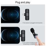 Kinscoter Clip-on Small Portable Lapel Lavalier Wireless Microphone High Quality Smart Phones Key Switch ABS 8 Hours 65mah