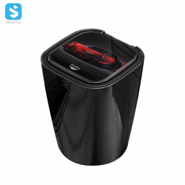 Creative Auto Ashtray Multi Functional Car Smoking Ashcan With Lid Portable Car Stainless Steel Ashtray