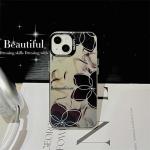 Premium Frosted Black Flower Fashion Phone Case For IPhone Fall Protection Case 13 12 11 Pro Max