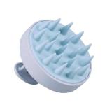 Lohas Top Selling Private logo Wheat Straw Scalp Scrubber Hair Shampoo Brush Scalp Brush Silicone Scalp Massager for Home Use