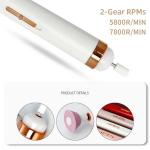 5 in 1 Electric Nail Polish Drill Machine With Light Portable Mini Electric Manicure Art Pen Tools For Gel Remover