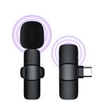 Kinscoter Clip-on Small Portable Lapel Lavalier Wireless Microphone High Quality Smart Phones Key Switch ABS 8 Hours 65mah