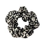 French Vintage Dot Scrunchies Black White Striped Intestine Hair Band Accessories for Women girls